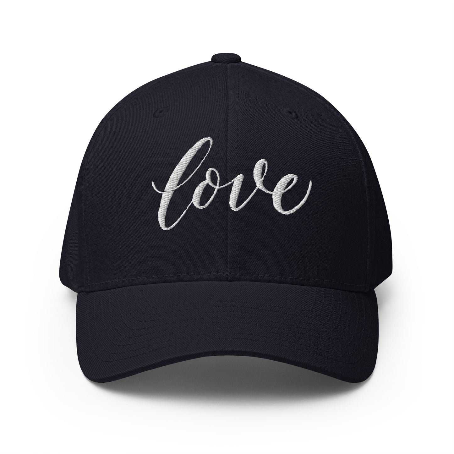 LOVE | Script & Scripture Embroidered Structured Twill Cap - John 3 16 (RED/WHITE)